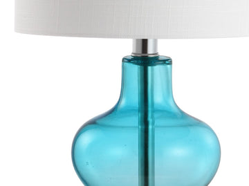 Mer 20.5" Glass/Metal LED Table Lamp - JONATHAN Y